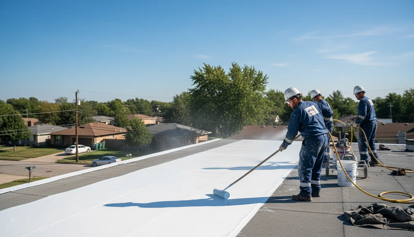 Commercial roof coating in Stoneham, MA near me